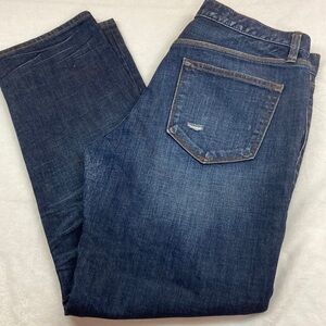 Sexy Boyfriend Cotton/Spandex (99-1) Distressed Dark-wash Jeans 28R